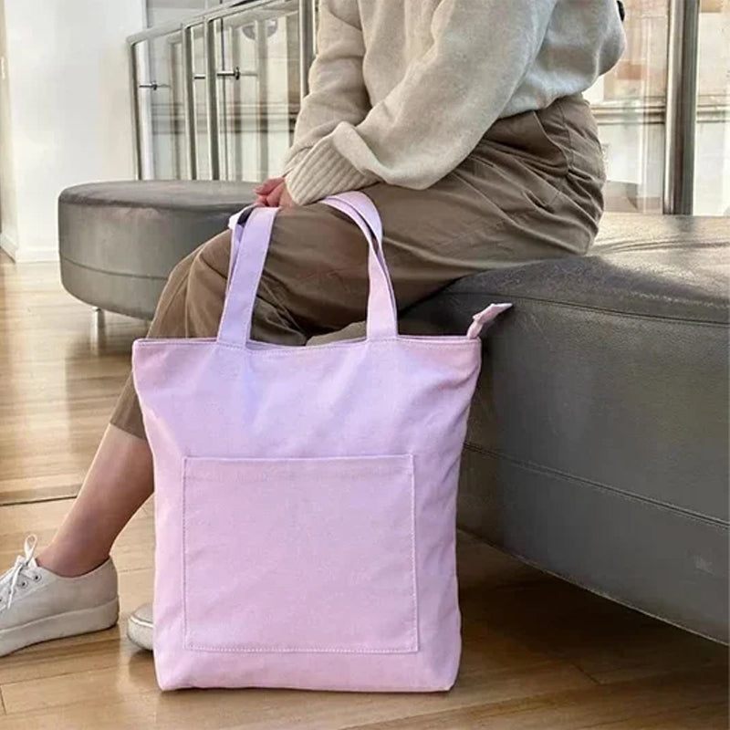 Casual Tote Bag With Pockets