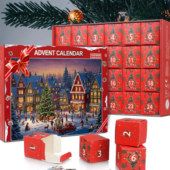 Christmas Advent Calendar Jigsaw Puzzle 1000pcs