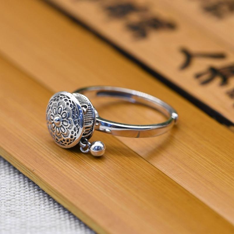 Buddhist Tibetan Prayer Wheel Ring