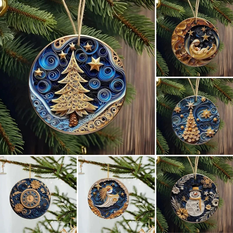 3D Non-Textured Christmas Ornaments